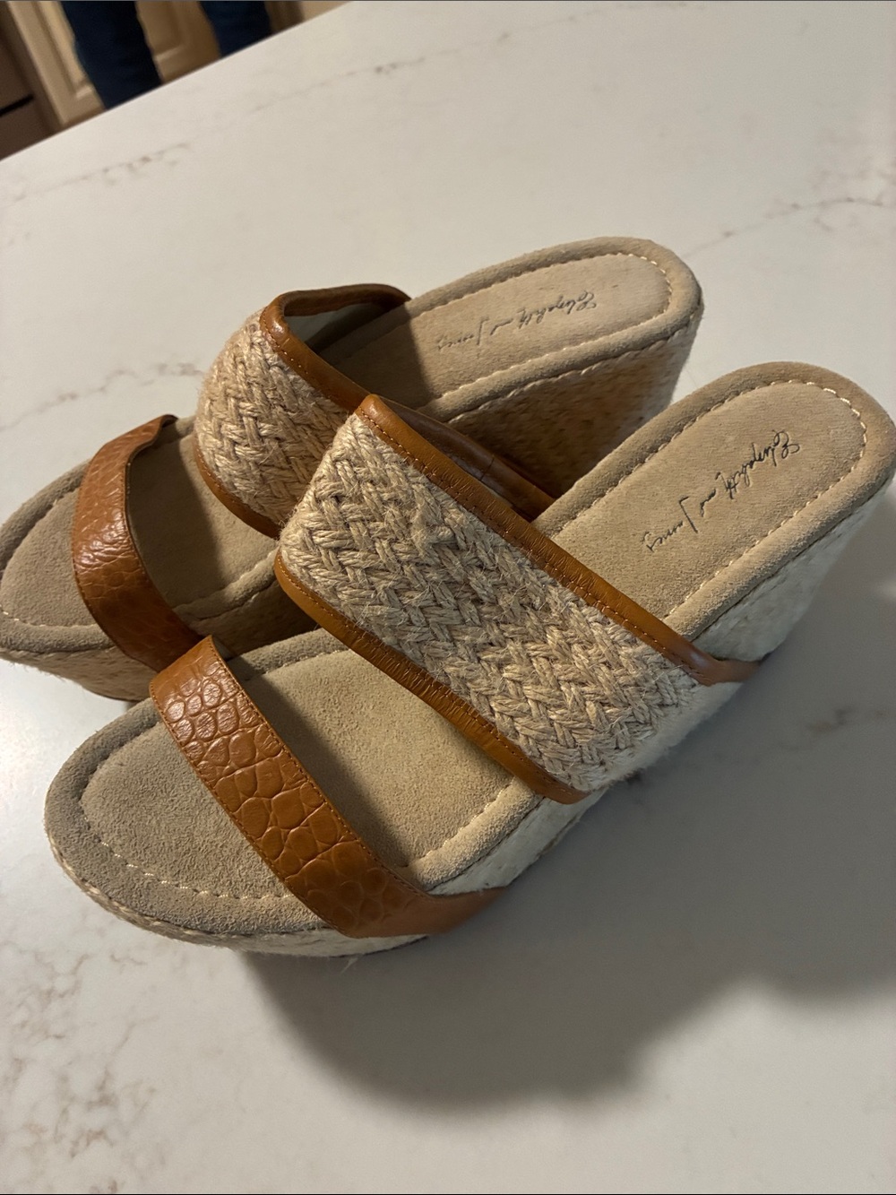 Elizabeth & James E Bounce Wedge Sandals
